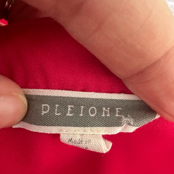 Anthropoligie Pleione Pink V-Neck Shell Tank Top Size XL - Picture 8 of 11